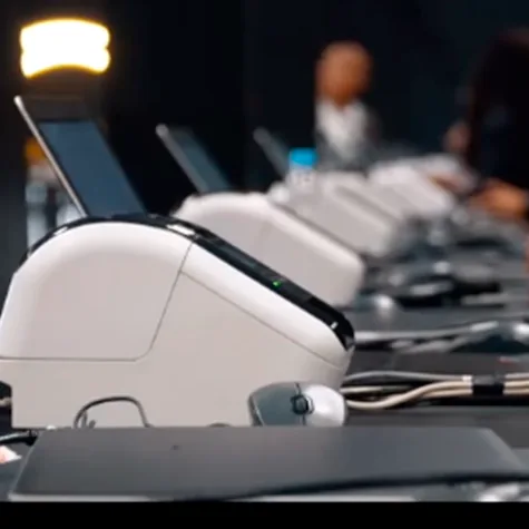 Credenciamento com notebook