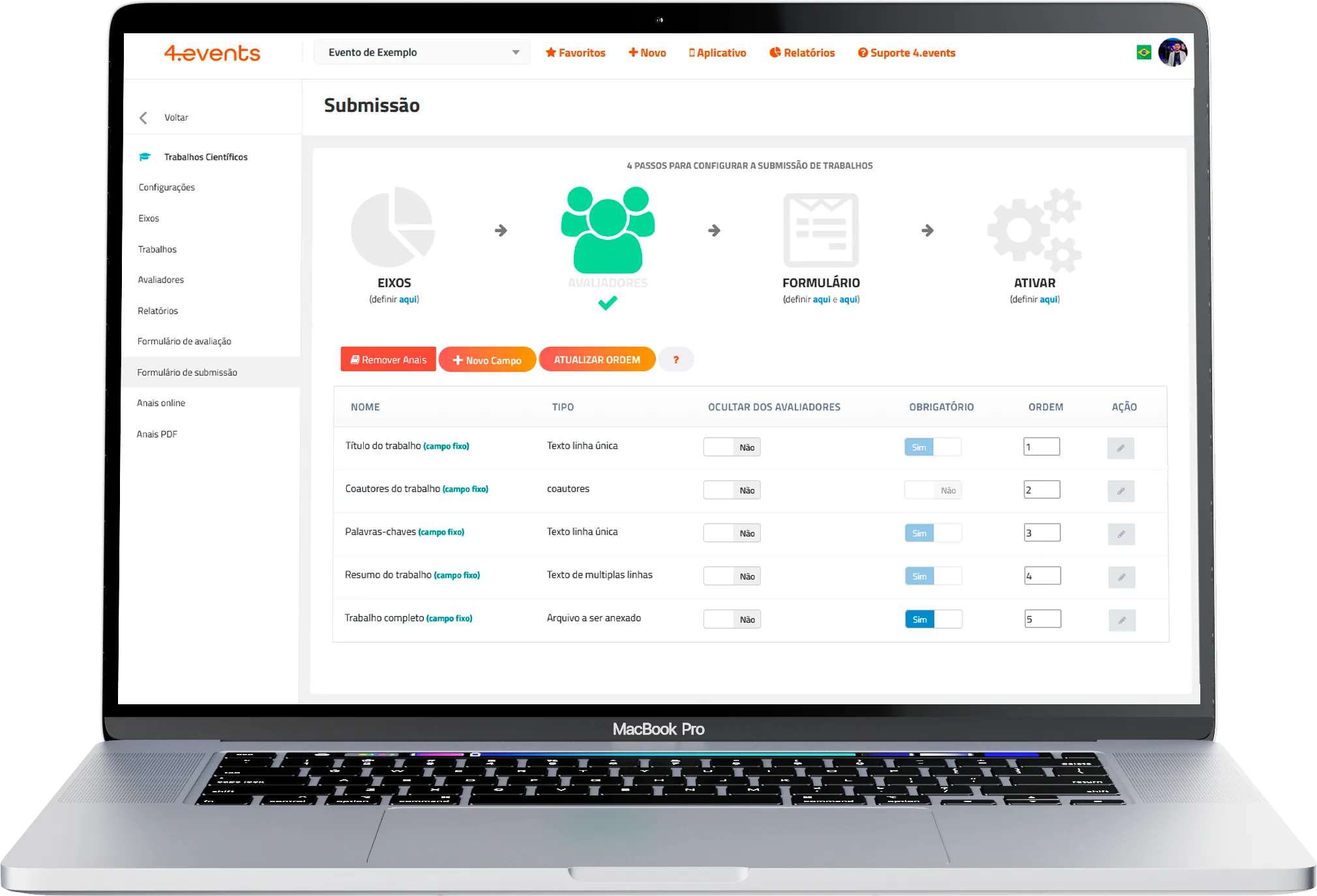 Formulário de Submissão