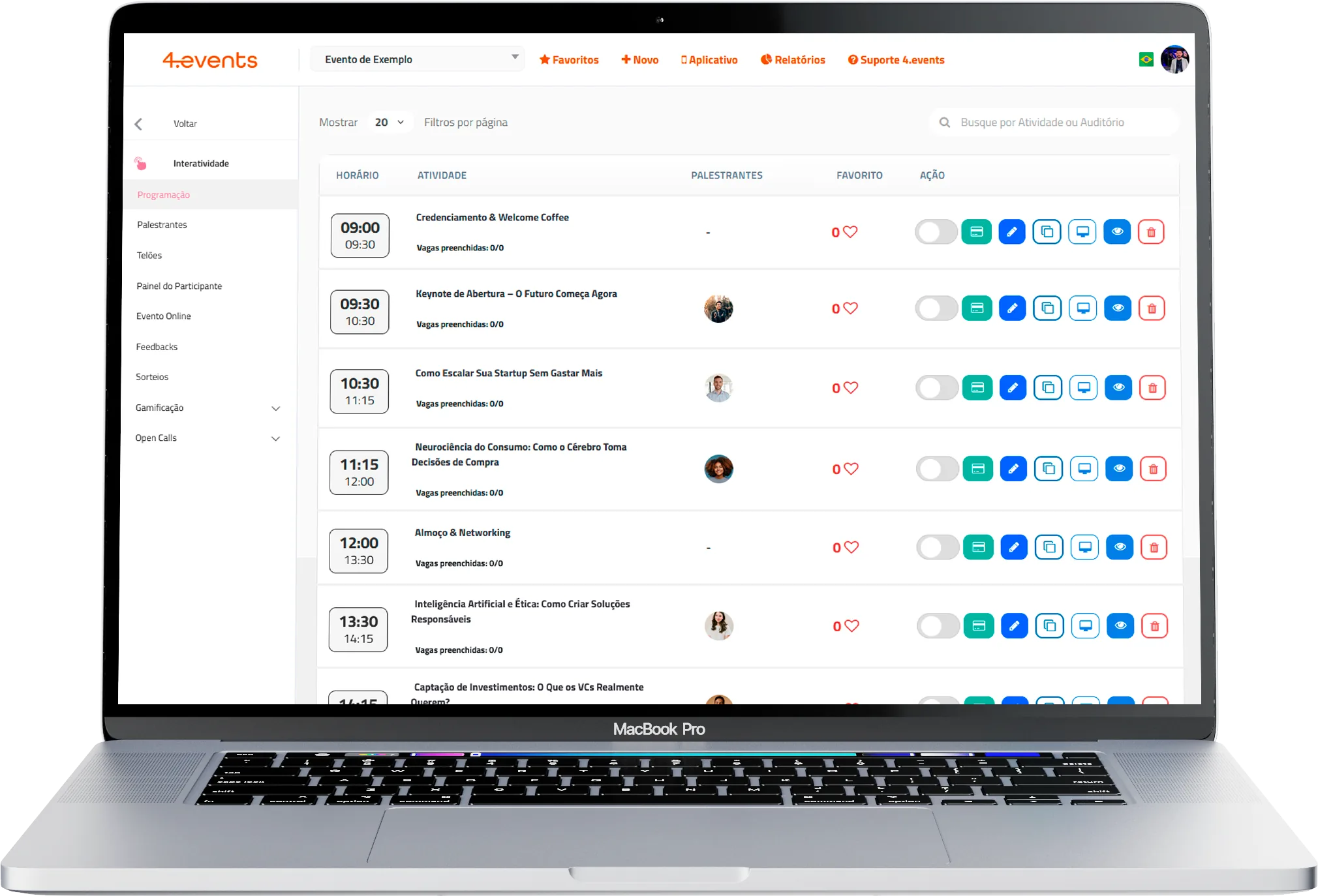 Programação do Evento